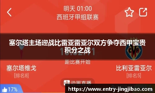 塞尔塔主场迎战比雷亚雷亚尔双方争夺西甲宝贵积分之战